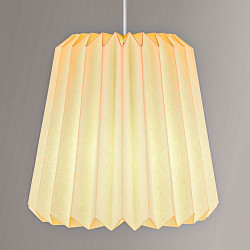 Tubular Slim Snowdrop Pendant Paper Lampshade