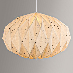Polka Dot Oval Ceiling Paper Lampshade