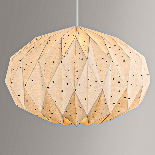 Polka Dot Oval Ceiling Paper Lampshade Polka Dot Oval Ceiling Paper Lampshade