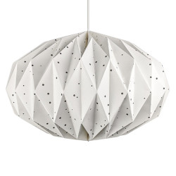 Polka Dot Oval Ceiling Paper Lampshade