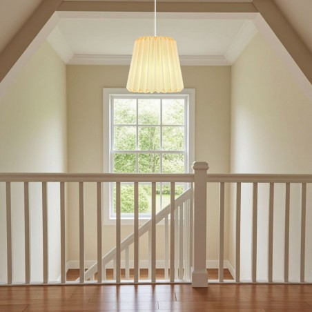 Tubular Slim Snowdrop Pendant Paper Lampshade
