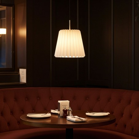 Tubular Slim Snowdrop Pendant Paper Lampshade