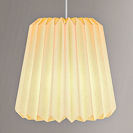 Tubular Slim Snowdrop Pendant Paper Lampshade