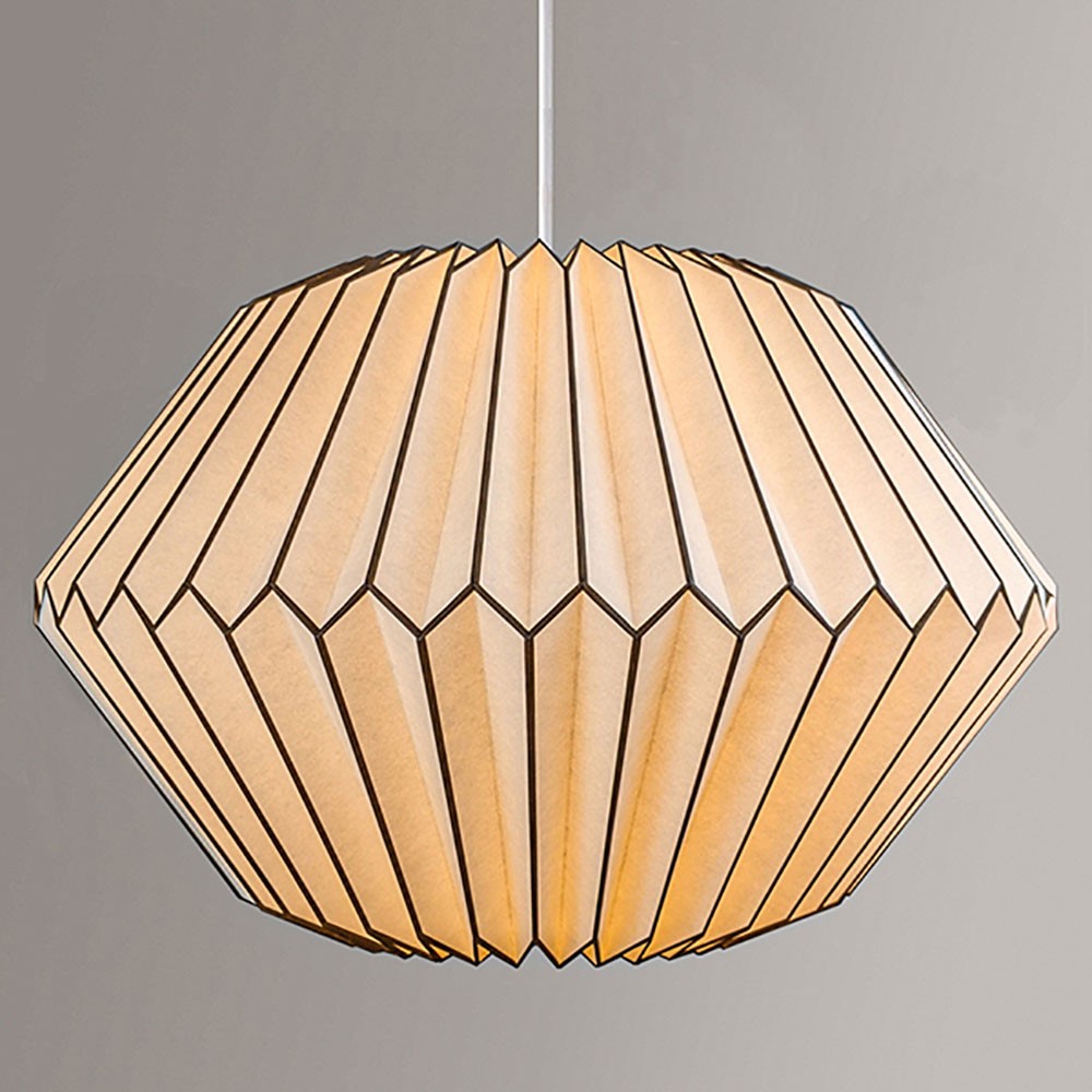 Extra Large 55cm Pinstripe Diamond Paper Lampshade