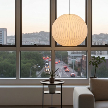 EX-DISPLAY Extra Large 55cm Round Paper Lampshade