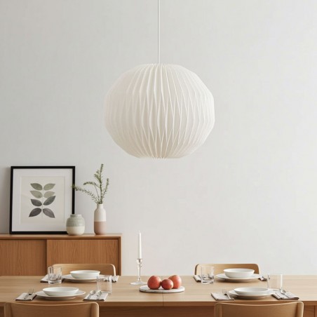 EX-DISPLAY Extra Large 55cm Round Paper Lampshade