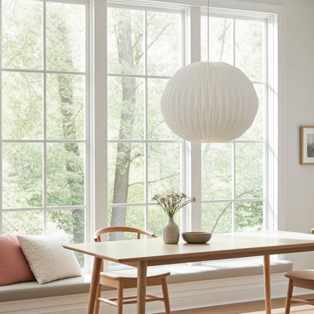 EX-DISPLAY Extra Large 55cm Round Paper Lampshade