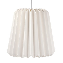 Tubular Slim Snowdrop Pendant Paper Lampshade