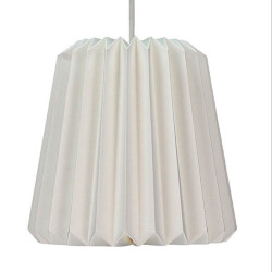 Tubular Slim Snowdrop Pendant Paper Lampshade