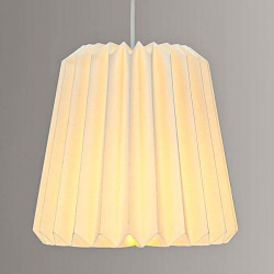 Tubular Slim Snowdrop Pendant Paper Lampshade